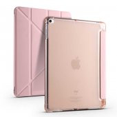 Apple iPad 9.7 2017 Kılıf Tri Folding Smart With Pen Standlı Kalem Bölmeli Kapaklı Kılıf thumbnail 4
