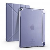 Apple iPad 9.7 2017 Kılıf Tri Folding Smart With Pen Standlı Kalem Bölmeli Kapaklı Kılıf thumbnail 10