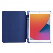 Apple iPad 9.7 2017 Kılıf Tri Folding Smart With Pen Standlı Kalem Bölmeli Kapaklı Kılıf thumbnail 12
