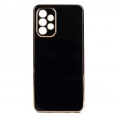 Galaxy A32 4G Kılıf Kamera Korumalı Altın Kenar Tasarım Silikon thumbnail 4