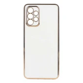 Galaxy A32 4G Kılıf Kamera Korumalı Altın Kenar Tasarım Silikon thumbnail 3