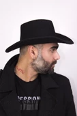Erkek Kovboy Fötr Şapka 2886 thumbnail 3