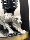Leopar Gümüş Dekoratif Biblo thumbnail 2