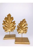 Gold Renk Tropikal 2 Li Kaideli Yaprak thumbnail 1