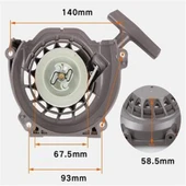 Kaan CP 150 Mini Çapa Starter Kapak Komple thumbnail 2