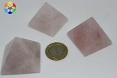 Pembe Kuvars Taşı Piramit - 60gr thumbnail 4