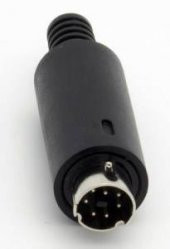 Mini Din Erkek Konnektör - 7 Pin thumbnail 1