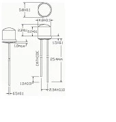 Led 4.8mm Mantar Mavi Şeffaf (10 Adet) thumbnail 3