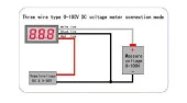 Voltmetre DC 0-100V Panel Tip Kırmızı 0,56 İnch thumbnail 3