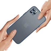 iPhone 12 Pro Kılıf Retro Kamera Lens Korumalı Renkli Lüx Mat Kapak thumbnail 9