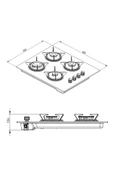 LUXELL GRİ OPALL ANKASTRE SET 15 PROGRAM thumbnail 6