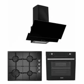 EXEP  BASİC EĞİK SİYAH  3 LÜ ANKASTRE SET (ED401-EO330-EF200) thumbnail 1