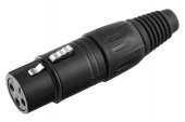 3 Pin XLR Kaliteli Dişi Jack thumbnail 1