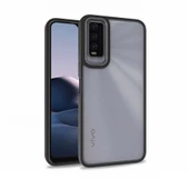 Gpack Vivo Y11S  Kılıf Flora Sert Silikon Arkası Cam Şeffaf thumbnail 5