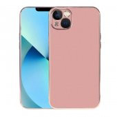 iPhone 13 Kılıf Kamera Korumalı Altın Kenar Buzlu Transparan Silikon thumbnail 3
