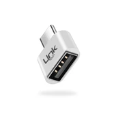 LinkTech O192 USB - Type-C Dönüştürücü OTG Metal Adaptör thumbnail 3