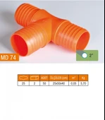 2" TE HORTUM EKİ PLASTİK MD74 thumbnail 1