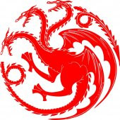 Sticker Masters Game of Thrones Logo Duvar Sticker thumbnail 2