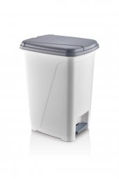 Iç Kovalı Pedallı Çöp Kovası 25 Litre Beyaz thumbnail 2