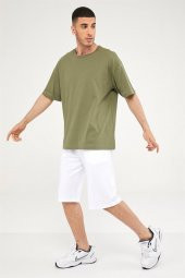 Oversize Erkek Tshirt-HAKİ thumbnail 1