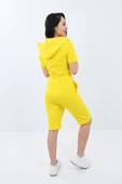 Kısa Kollu Şortlu ip Kemerli Tulum 8963 thumbnail 12