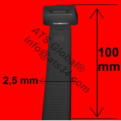 Kablo Bağı 2,5X100 Siyah 1000 Adet thumbnail 1