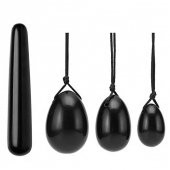 Obsidiyen  Yoni Egg 4 lü set thumbnail 1