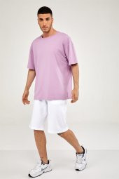 Oversize Erkek Tshirt-LİLA thumbnail 1