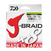 Daiwa JBraid 8B Chartreuse 150m 0.10 mm İp Misina thumbnail 1
