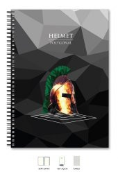A4 Defter Kareli 200 syf Kask Polygonal thumbnail 1
