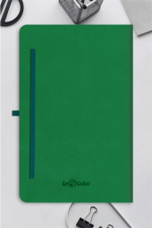 Tarihsiz Klasik Defter Rec Note 13x21 Çizgili Yeşil thumbnail 3