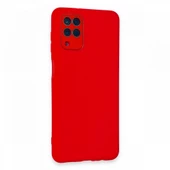 FitCase Samsung Galaxy A22 Glass Kamera Korumalı Lansman Silikon Kapak thumbnail 2