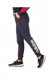 Adidas Essentials Linear Kadın Lacivert Eşofman Altı thumbnail 2