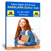 Teksir Kağıtlı Karalama Defter Seti (A4-A5) thumbnail 3