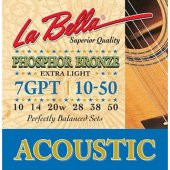 La Bella 7GPT Akustik Gitar Teli (10-50) thumbnail 1