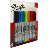 Sharpie Ultra Fine Permanent Markör Karışık Renk 12li thumbnail 2