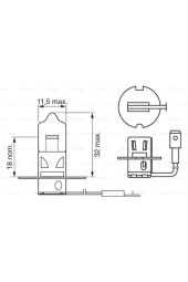 Halogen Ampul H3 24V 70W 64156- thumbnail 3