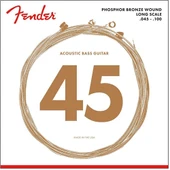 Fender 8060 Phosphor Bronze Long Scale .45-.100 Akustik Bas Gitar Teli thumbnail 2