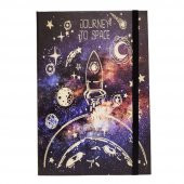Tasarım Space Roket Defter Lastikli thumbnail 1