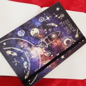 Tasarım Space Roket Defter Lastikli thumbnail 2