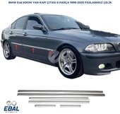BMW 3 Seri E46 Krom Yan Kapı Çıtası 6 Parça 1998-2005 P. Çelik thumbnail 1