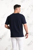 OVERSİZE ÖNÜ BASKILI PAMUKLU BASİC ERKEK PENYE T-SHİRT thumbnail 5