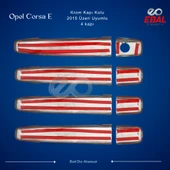 Opel Corsa E Krom Kapı Kolu 4 Kapı 2015-2019 Paslanmaz Çelik thumbnail 4