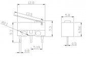 DC162 KW10 Mouse Mini Micro Switch thumbnail 3