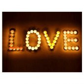 100 Lü Tea Light Mum Beyaz Tealight Mum thumbnail 2