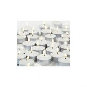 100 Lü Tea Light Mum Beyaz Tealight Mum thumbnail 6