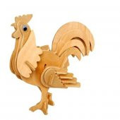 3D Ahşap Puzzle - Horoz HİLAYS thumbnail 4