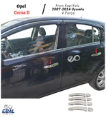 Opel Corsa D Krom Kapı Kolu 4 Kapı 2007- 2014 Üzeri Paslanmaz Çelik thumbnail 2