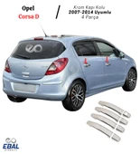 Opel Corsa D Krom Kapı Kolu 4 Kapı 2007- 2014 Üzeri Paslanmaz Çelik thumbnail 1