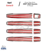 Opel Corsa D Krom Kapı Kolu 4 Kapı 2007- 2014 Üzeri Paslanmaz Çelik thumbnail 4